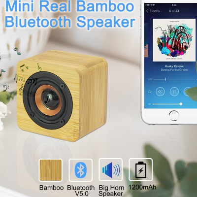 EMAF gift new bamboo mini portable wireless speaker & horn sound blue tooth 5.0 equipment/amplifiers/speaker for household