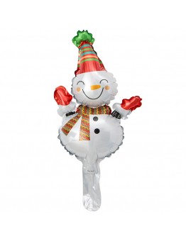 Mini Christmas Balloon Snowman Santa Claus Foil Balloon for New Year Decoration Party Supplies Kids Gifts