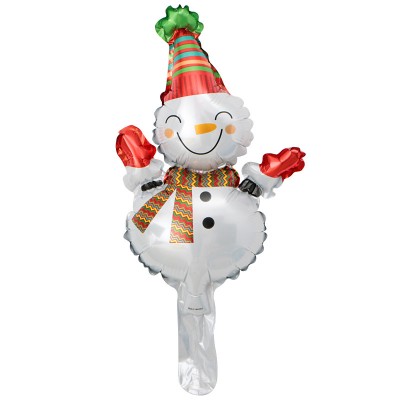 Mini Christmas Balloon Snowman Santa Claus Foil Balloon for New Year Decoration Party Supplies Kids Gifts