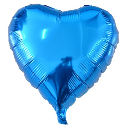 18inch Heart Foil Balloon Rose gold Silver pink Blue Mylar Baloon Love Valentine's Day Blank Ballon Globo heart Shaped