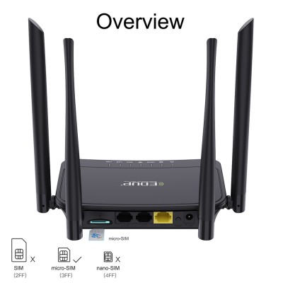 EDUP 300Mbps best 4g wifi router EP-N9531 lte wifi router with sim card